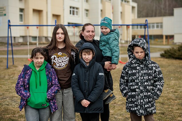 Надя Прышч с семьей