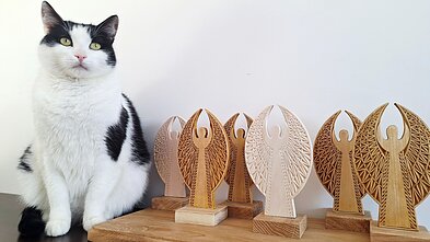 Dirbti A. Šileikai padeda katinas Lolo