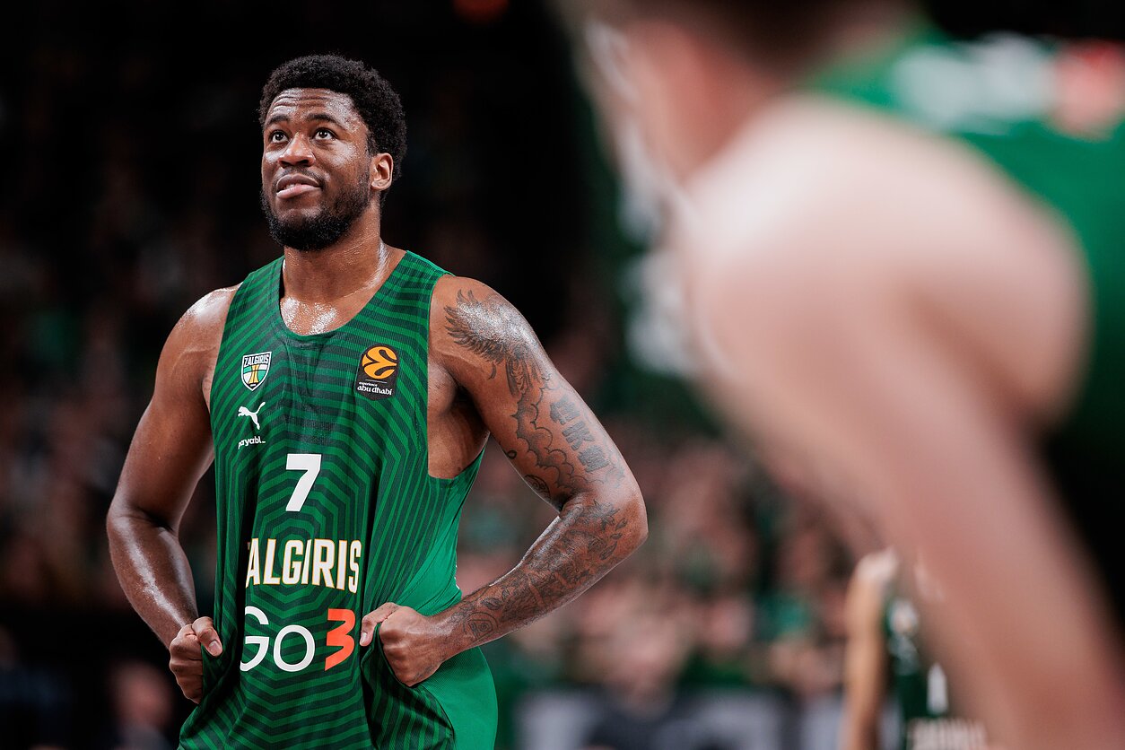 Mosesas Wrightas, Eurolyga: Kauno „Žalgiris“ – „Dubai Basketball“ Mosesas Wrightas, Eurolyga: Kauno „Žalgiris“ – „Dubai Basketball“