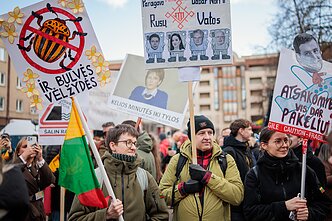 Protestas „Šalin rankas nuo laisvo žodžio. Nepasiduosime“