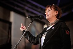 Protestas „Šalin rankas nuo laisvo žodžio. Nepasiduosime“. Rita Miliūtė