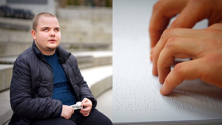 „Pritaikyta vos 30 proc. užduočių“: neregiui abiturientui – papildomi sunkumai laikant VBE