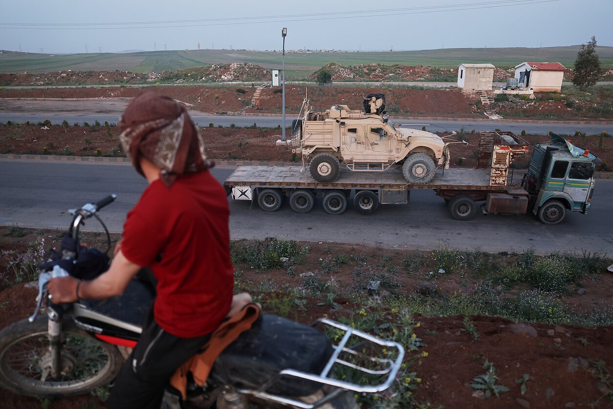 JAV karinė technika išvežama iš Sirijos