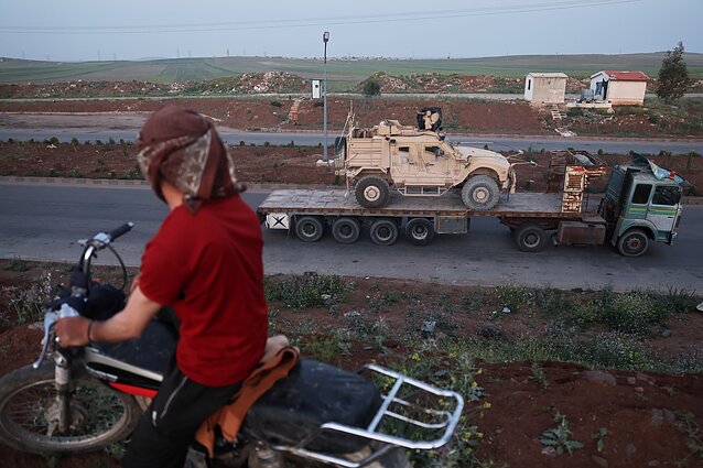 JAV karinė technika išvežama iš Sirijos