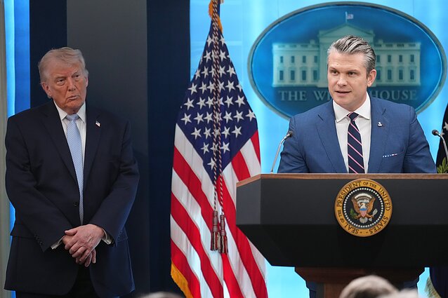 Donaldas Trumpas ir Pete`as Hegsethas