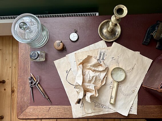 Teodorui Grotusui skirtos ekspozicijos „Žiemgalos“ muziejuje fragmentas