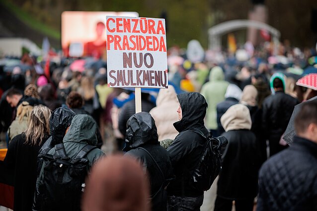 Protestas „Šalin rankas nuo laisvo žodžio. Nepasiduosime“