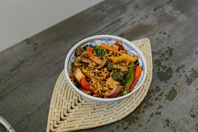 Makaronai su daržovėmis