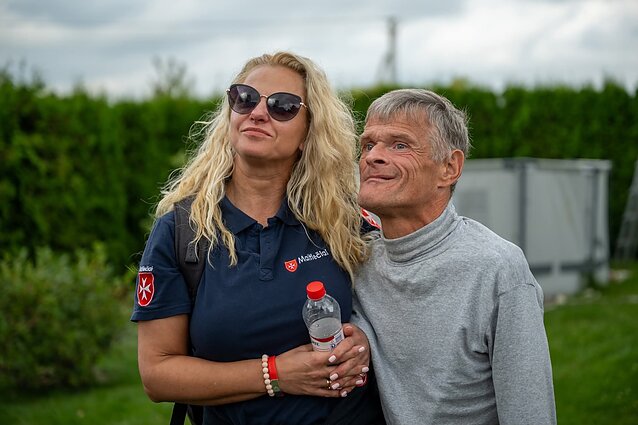 Rimantas su savanore Ramune