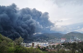 Atakuota gamykla Tuapsėje