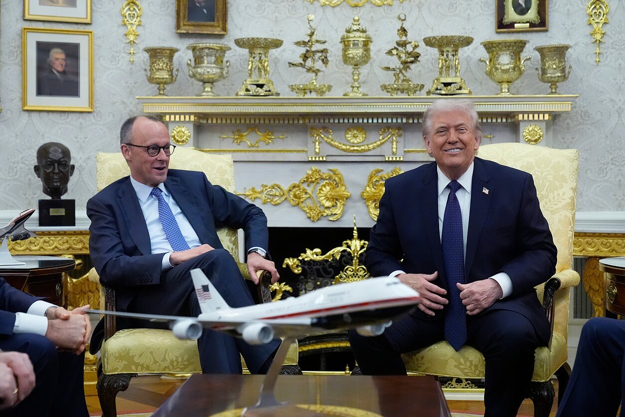 Friedrichas Merzas ir Donaldas Trumpas