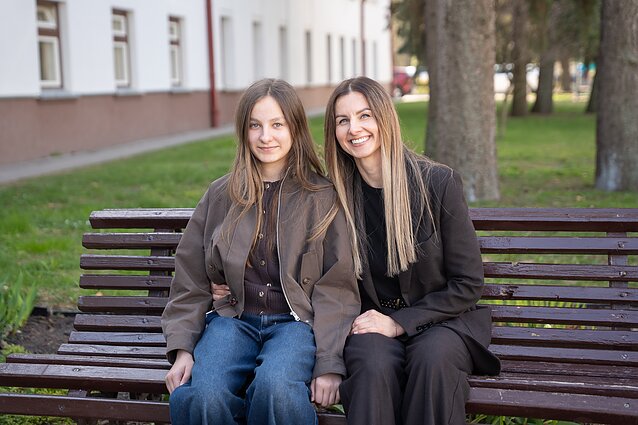 Pacientė Liepa su mama