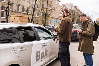 Lietuvos platformų darbuotojų profesinės sąjungos organizuojama akcija