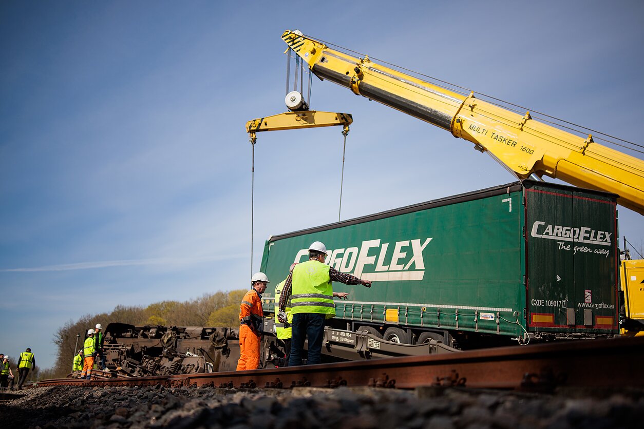 Train derailment in Kaunas district