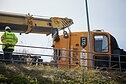 Kauno rajone nuo bėgių nuriedėjo lokomotyvas ir 4 krovininiai vagonai