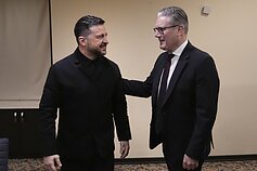 Volodymyras Zelenskis ir Keiras Starmeris