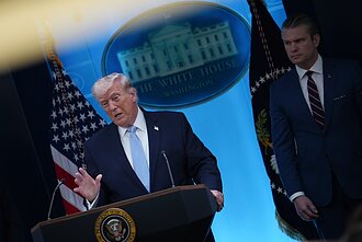Donaldas Trumpas ir Pete`as Hegsethas
