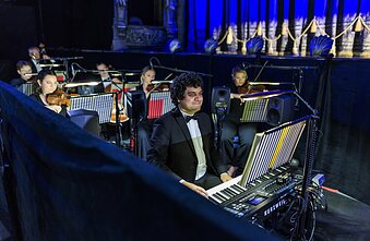 Miuziklo „Operos fantomas“ repeticija Taline