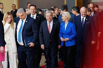 European leaders in Brussels