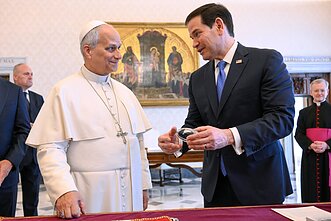 Popiežius Leonas XIV ir Marco Rubio