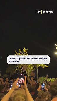 „Ryto“ sirgaliai savo herojus nešiojo ant rankų