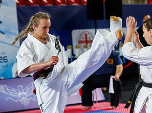 Brigita Gustaitytė. 2026 m. Europos kiokušin karatė čempionatas Batumyje 