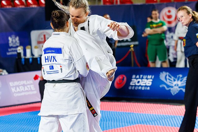 Brigita Gustaitytė. 2026 m. Europos kiokušin karatė čempionatas Batumyje 