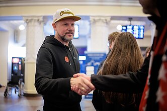 Giedrius Žibėnas. Vilniaus „Ryto“ pasitikimas oro uoste