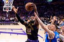  LeBronas Jamesas ir Isaiah Hartensteinas