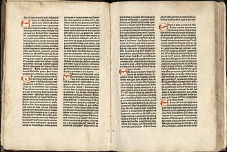 Palladinus, Jacobus de Theramo. Reverendi patris domini Iacobi de Theramo Compendium p[er]breve Consolatio peccatorum nuncupatu[m]... [Strasbourg: Heinrich Knoblochtzer], 1484. Knyga saugoma Nacionaliniame M. K. Čiurlionio dailės muziejuje, eksponuojama nuolatinėje muziejaus ekspozicijoje