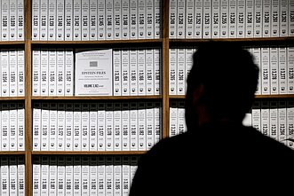 Niujorke atidaryta laikina paroda, kurioje eksponuojami Epsteino bylos failai
