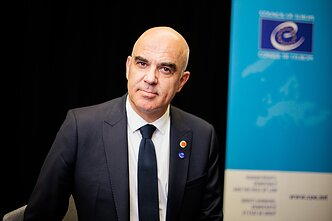 Europos Tarybos generalinis sekretorius Alainas Berset Europos Tarybos generalinis sekretorius Alainas Berset