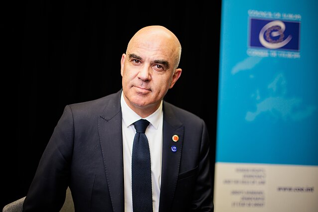Europos Tarybos generalinis sekretorius Alainas Berset Europos Tarybos generalinis sekretorius Alainas Berset