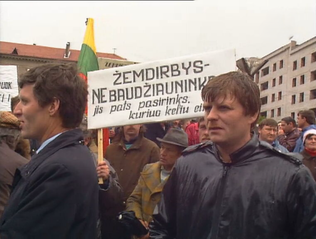 Žemdirbių mitingas Vilniuje 1991 metų gegužę