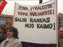 Žemdirbių mitingas Vilniuje 1991 metų gegužę