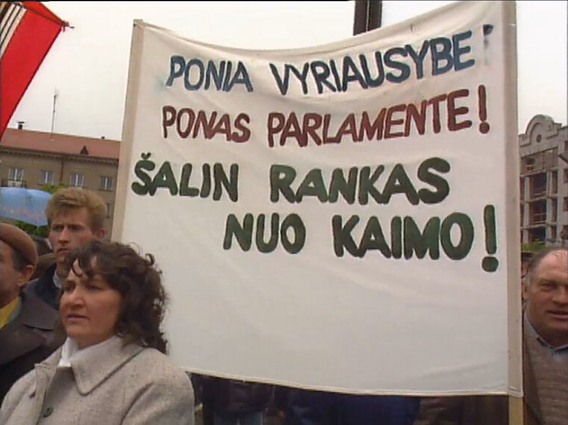 Žemdirbių mitingas Vilniuje 1991 metų gegužę