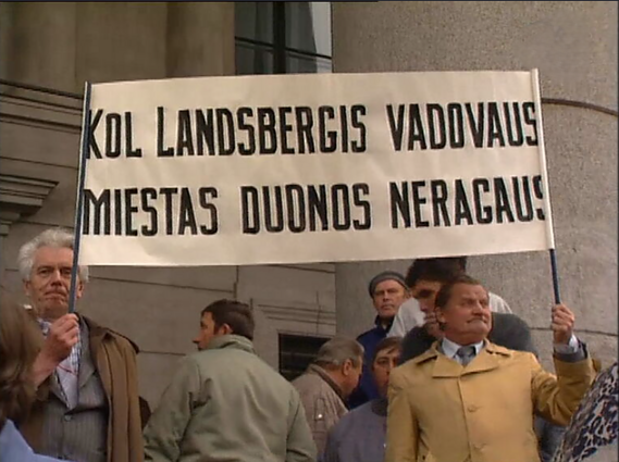 Žemdirbių mitingas Vilniuje 1991 metų gegužę