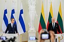 Lithuanian President Gitanas Nausėda and Finnish President Alexander Stubb.