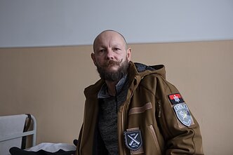 Linas Liutkevičius ligoninėje Ukrainoje.