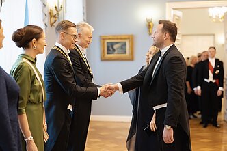 Lietuvos pirmoji pora surengė valstybinę vakarienę Suomijos pirmosios poros garbei