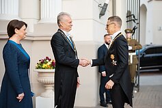 Lietuvos pirmoji pora surengė valstybinę vakarienę Suomijos pirmosios poros garbei