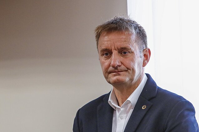 Šiaulių korupcijos bylos posėdis. Teisiamasis meras Artūras Visockas