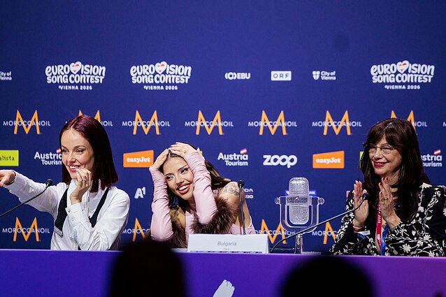 „Eurovizijos“ nugalėtojos Daros spaudos konferencija