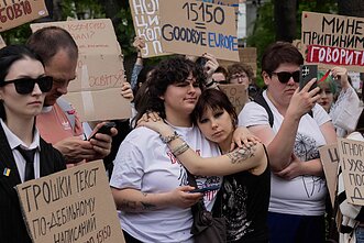 Kyjivo gyventojai protestavo prieš civilinį kodeksą