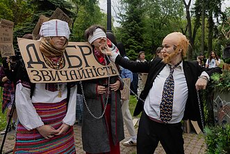 Kyjivo gyventojai protestavo prieš civilinį kodeksą