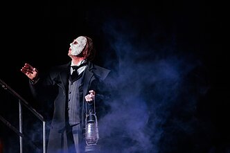 Miuziklo „Operos fantomas“ repeticijos akimirka