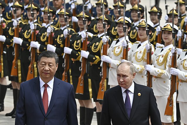 Xi Jinpingas ir Vladimiras Putinas