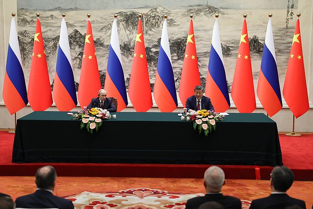 Vladimiras Putinas ir Xi Jinpingas