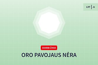 Balta – oro pavojaus nėra