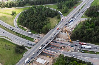 Gariūnų viaduko statybos